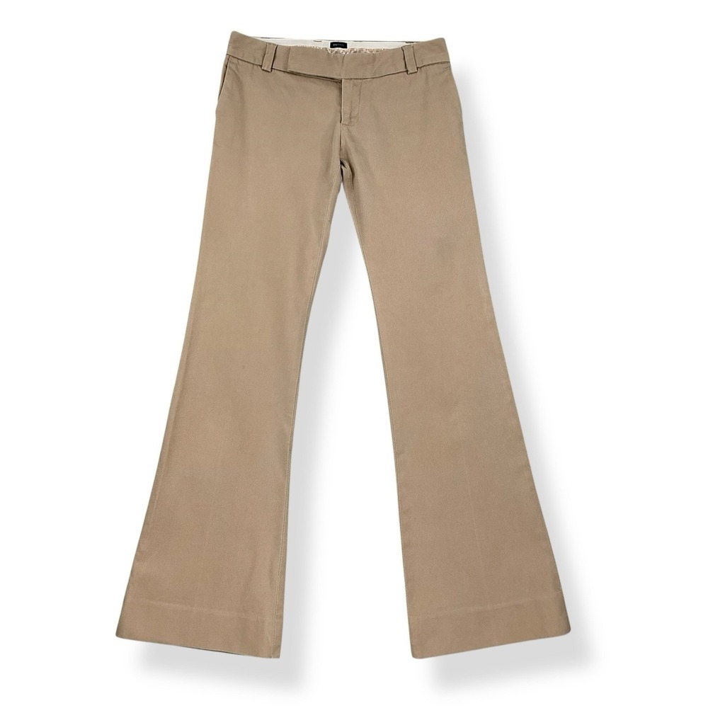 Gap Pants Women Size 1 (28x30) Beige Low Rise Bootcut Twill Y2K VTG